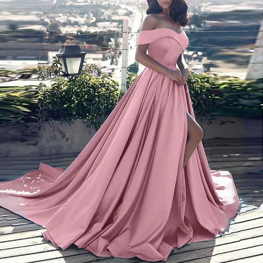 "Formal High Slit" Evening Dress