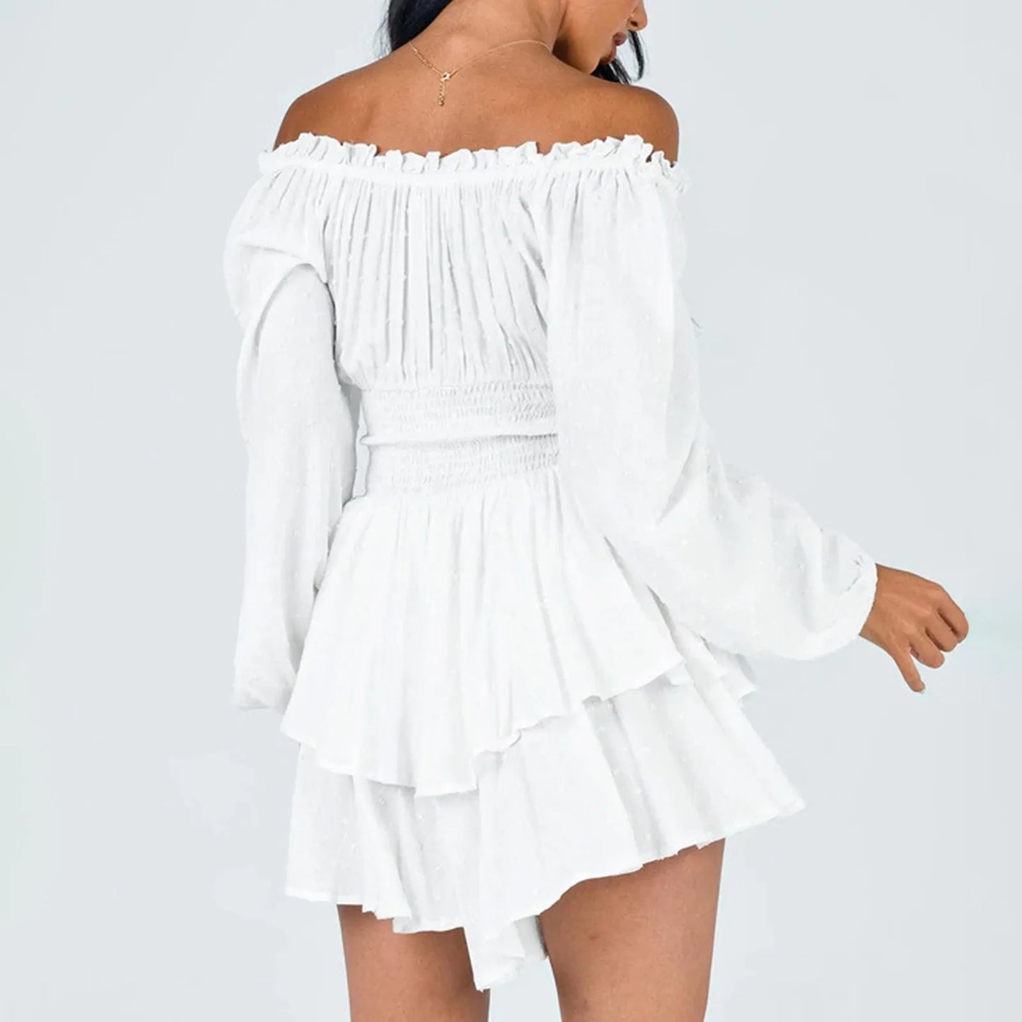 "Ruffled Romper" Mini Dress