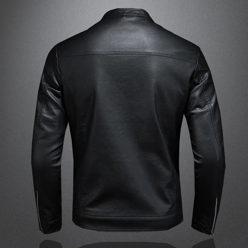 "Motorcycle Slim" Leather Jacket