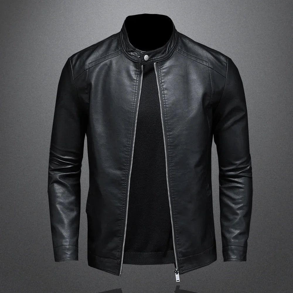 "Motorcycle Slim" Leather Jacket