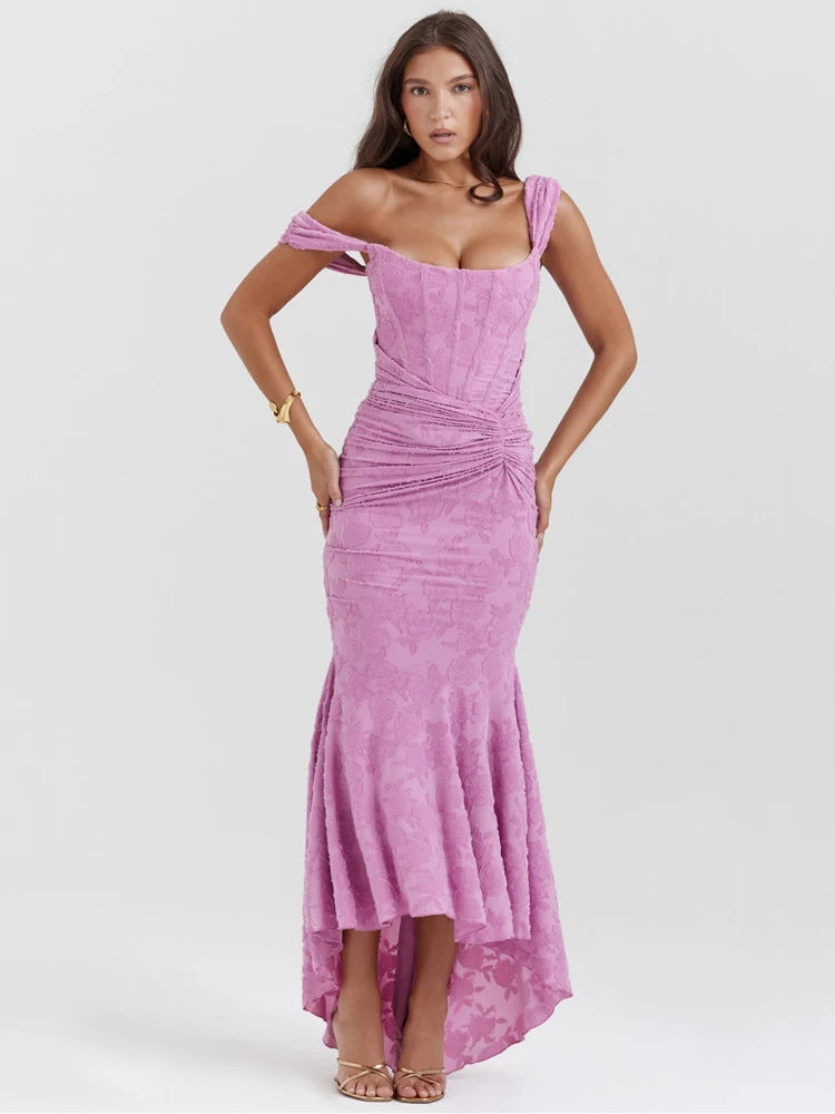 "Off-Shoulder" Evening Party Dress