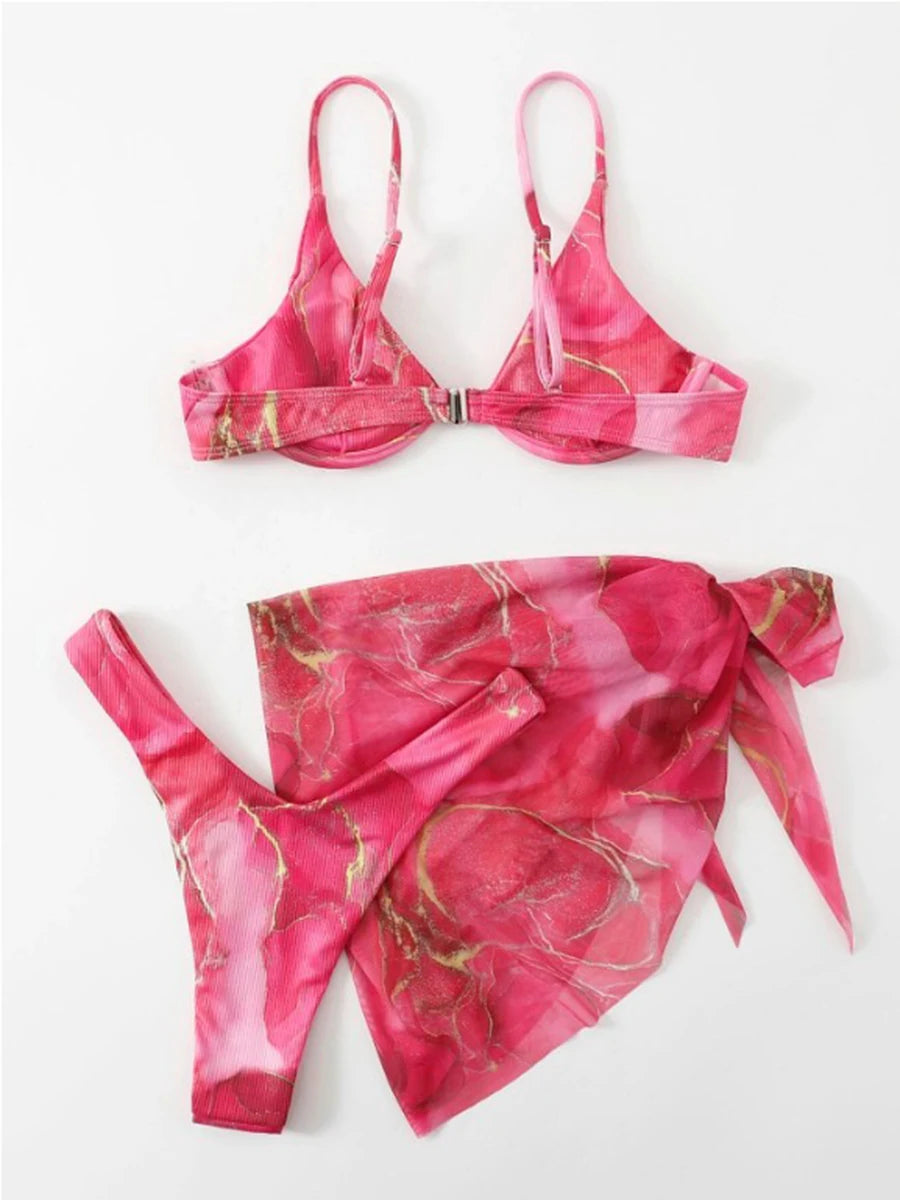 "3pc Push Up" Bikini Set
