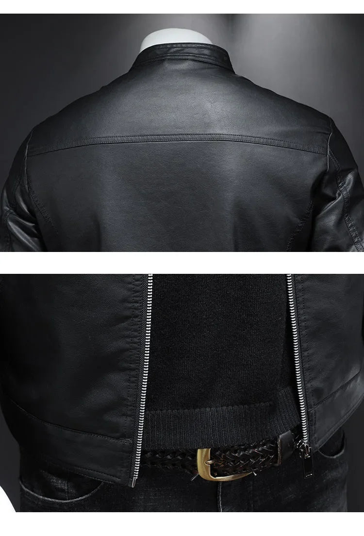 "Motorcycle Slim" Leather Jacket