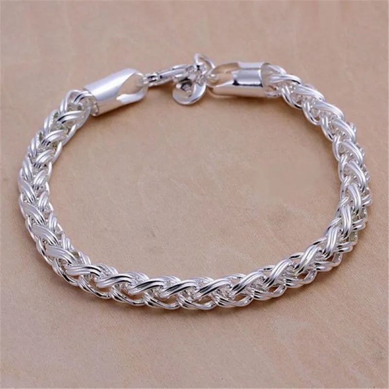 "Unisex" Sterling Silver Bracelet