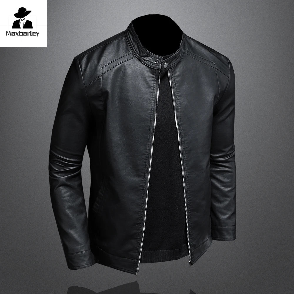 "Motorcycle Slim" Leather Jacket