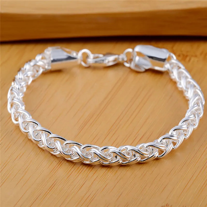 "Unisex" Sterling Silver Bracelet