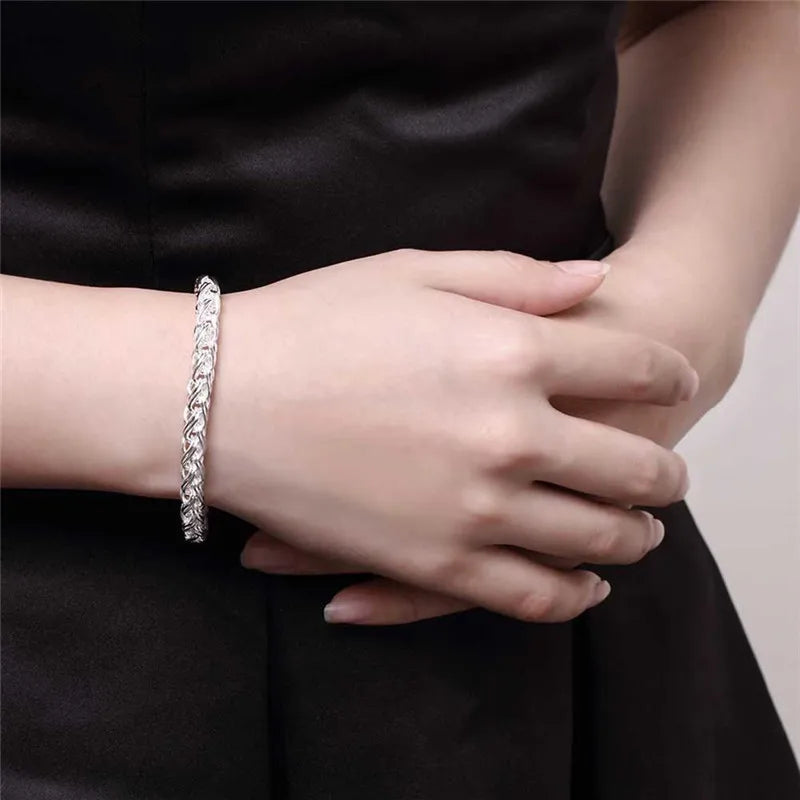 "Unisex" Sterling Silver Bracelet